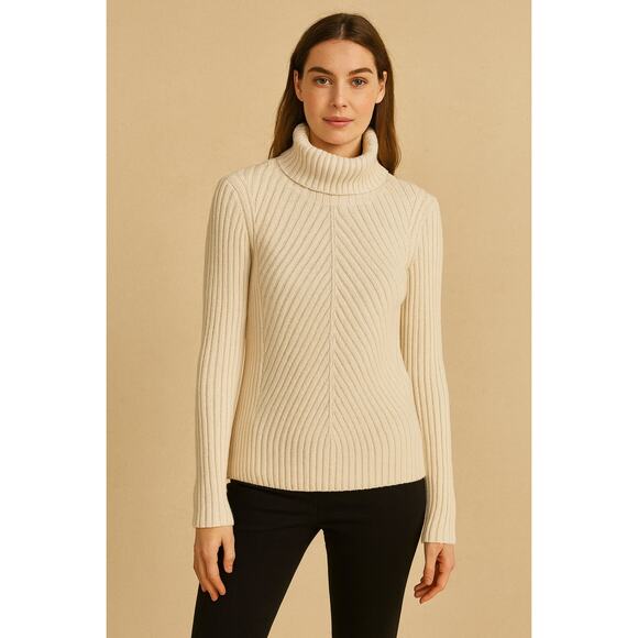 Ann Taylor White Cowl Neck Sweater – Size XS - Picture 3 of 6
